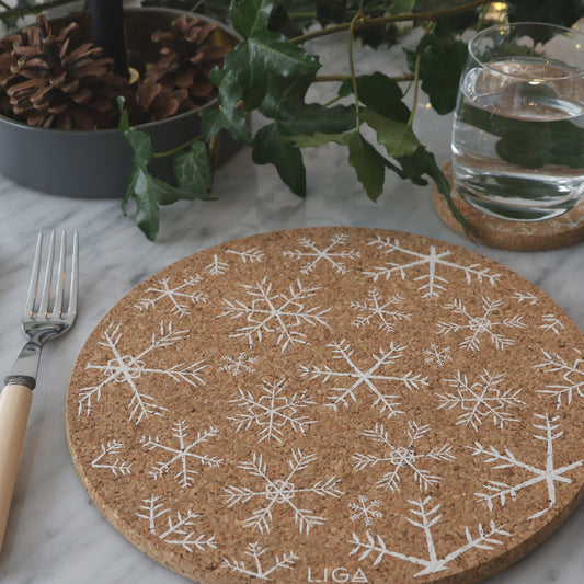 Cork Mats | Snowflake