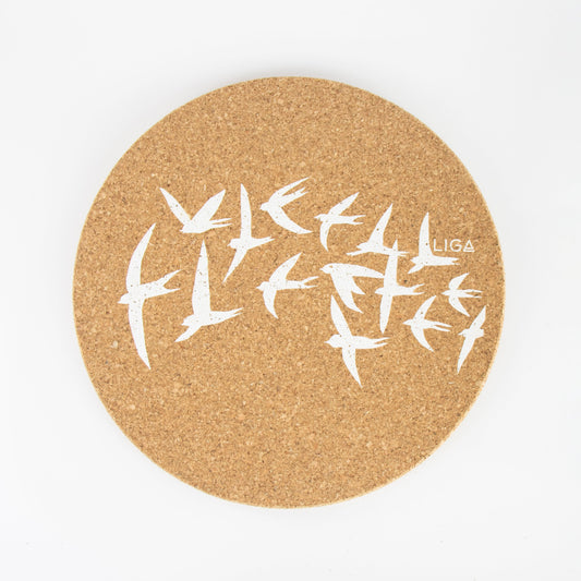 Cork Mats | Swallows White