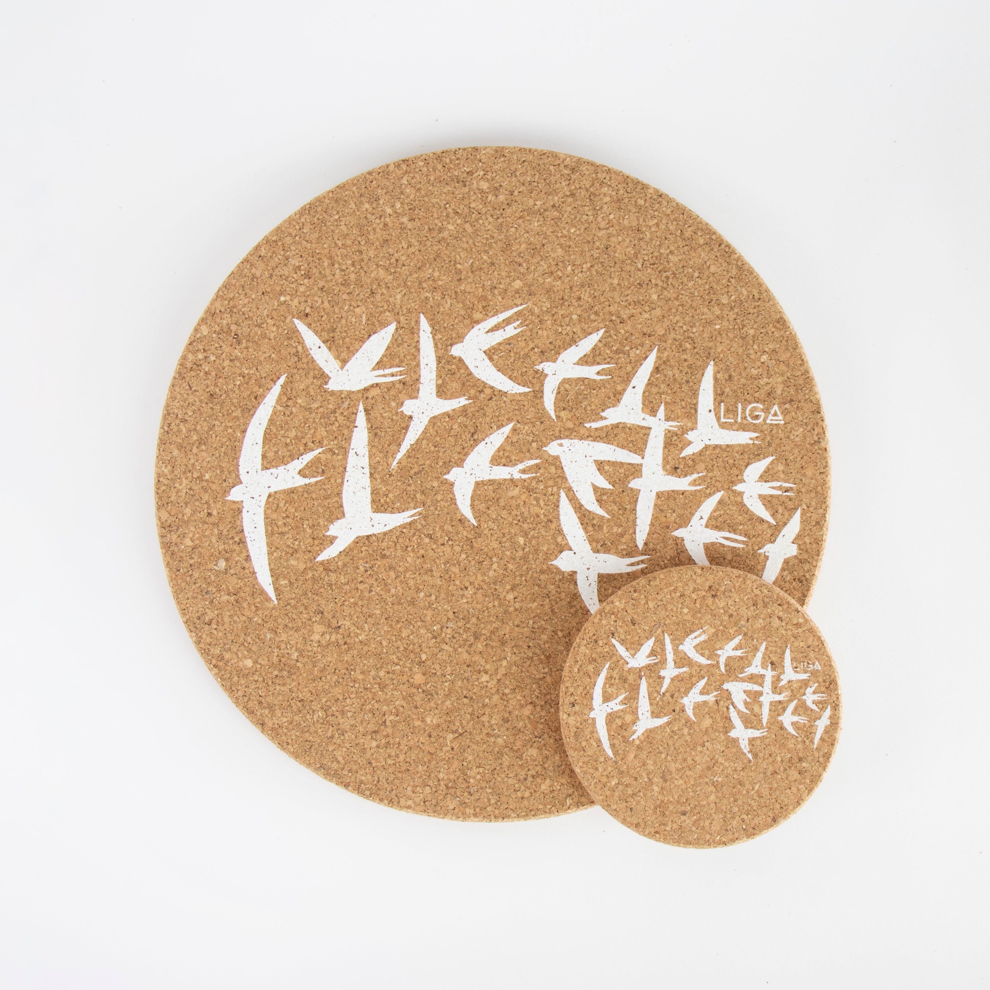 Cork Mats | Swallows White