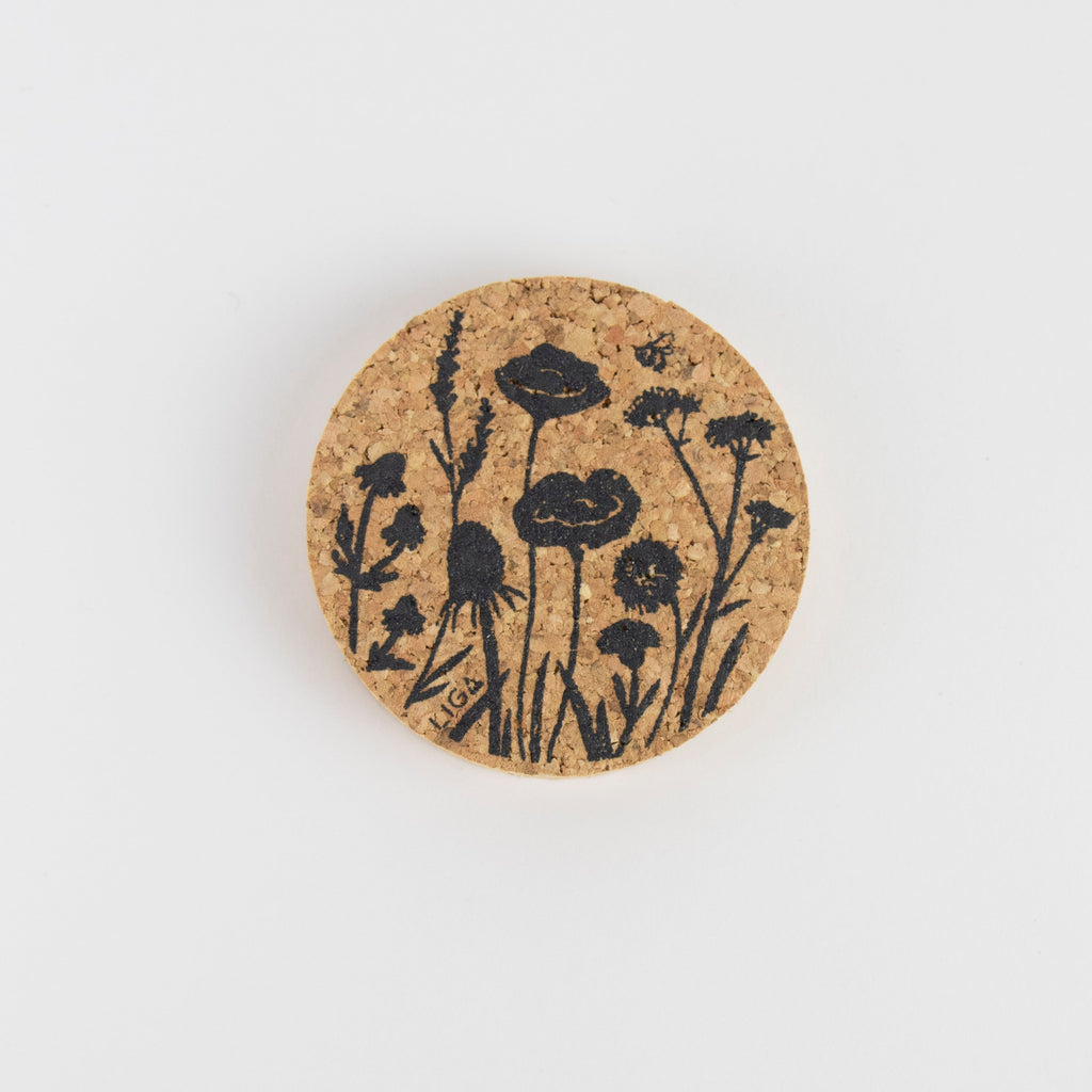 Wildflower Cork Magnet