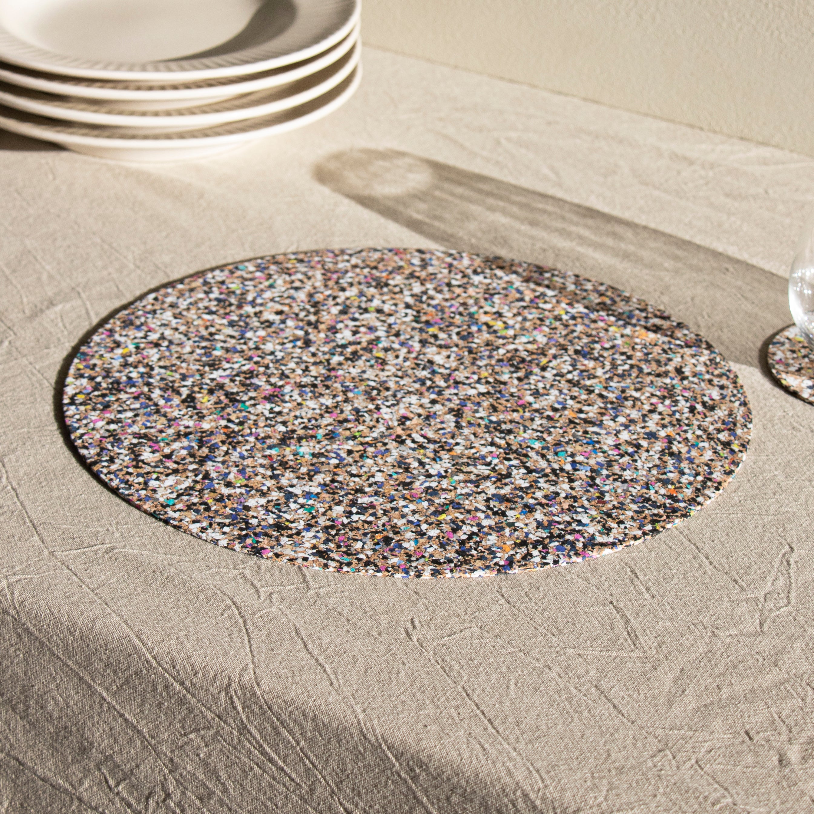 Beach Clean Placemat & Coaster S/6 | Round