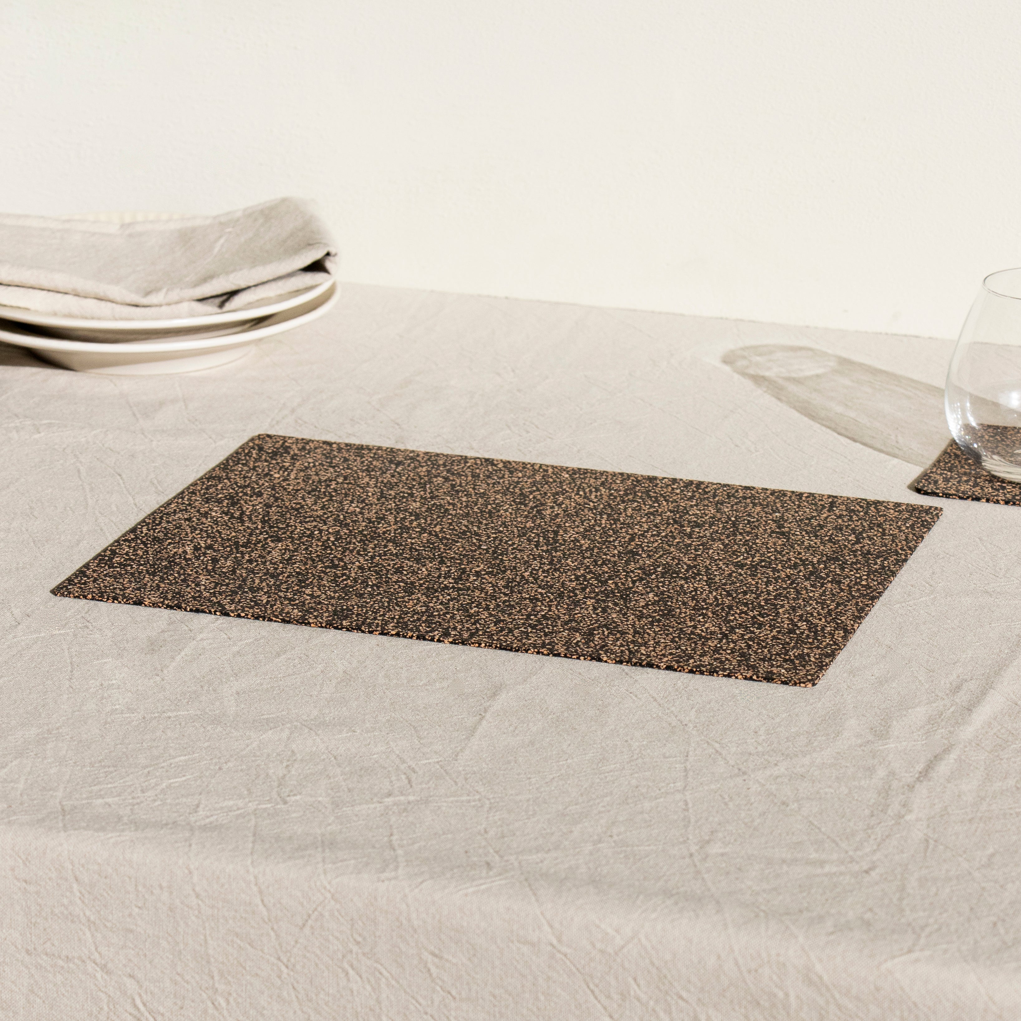 Dash Recycled Rubber & Cork Placemats | Rectangle