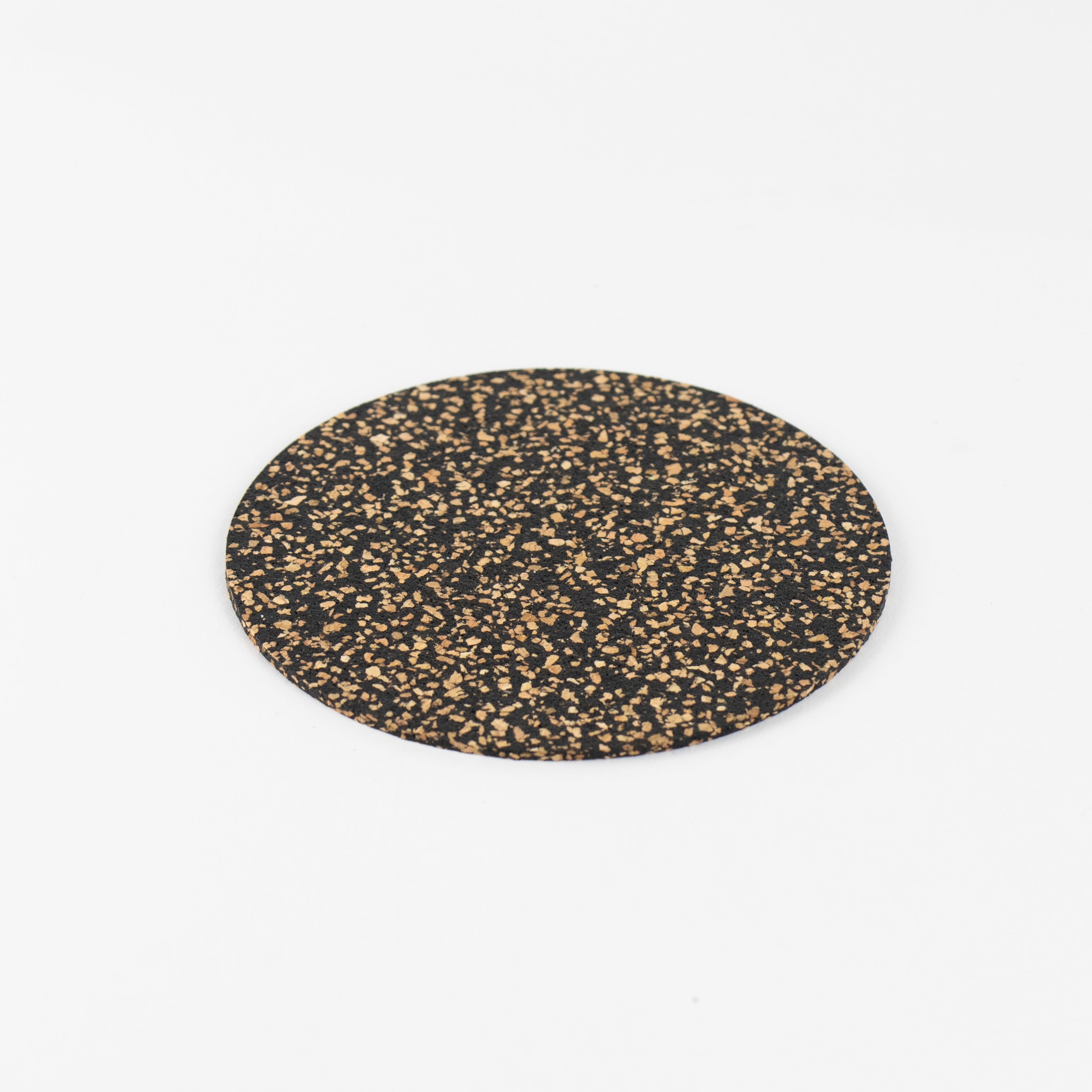 Dash Recycled Rubber & Cork Coasters | Round