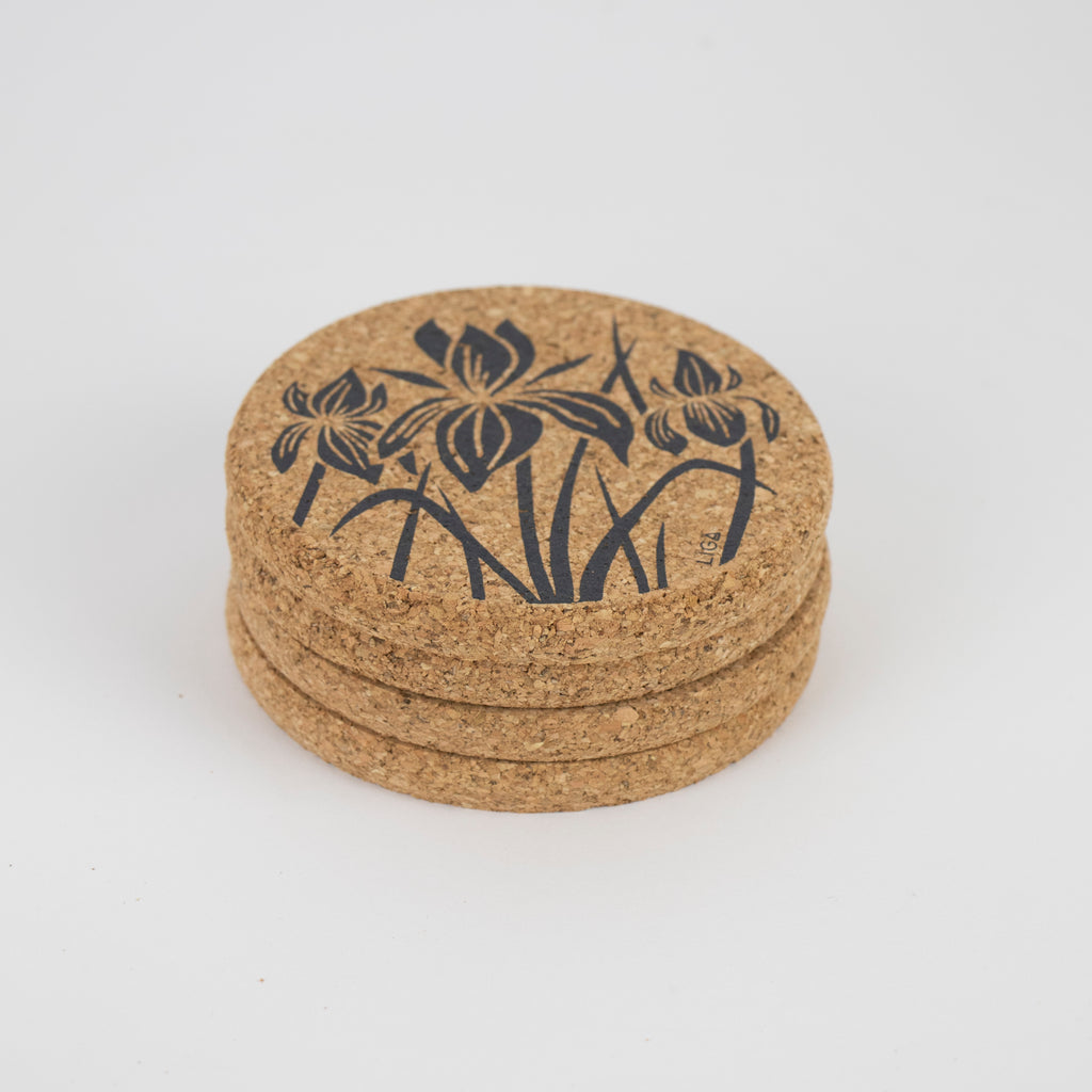 Cork Coaster Iris