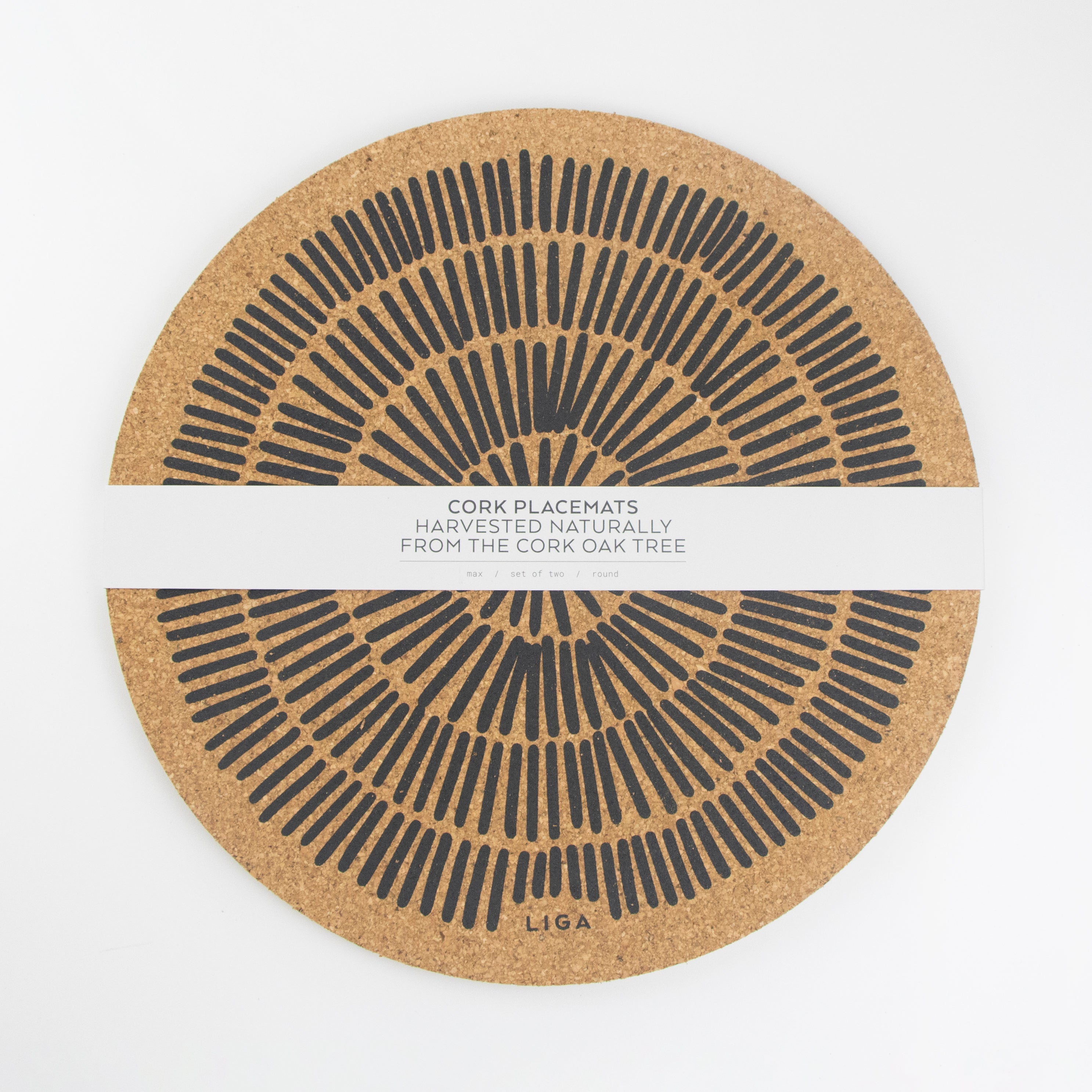 Cork Max Placemats - Sandy Lines