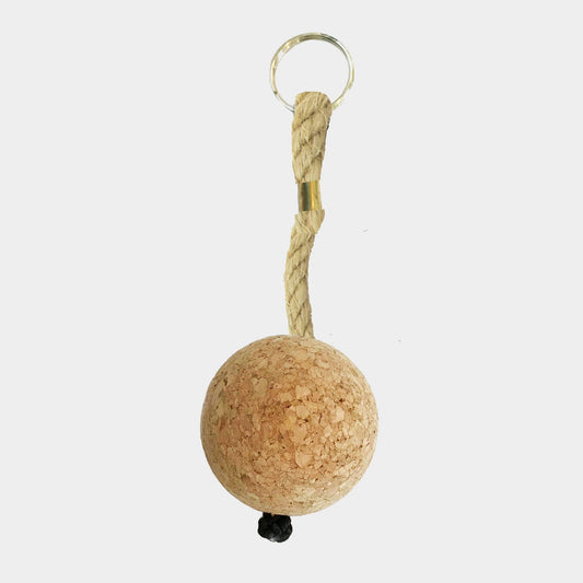 Cork Ball Keyring | Natural